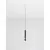 Pendul LED Nova Luce Noemi, 6W, 3000K, 360 lumeni, D110 mm, Hmax 2430 mm, alb, negru, dimabil Triac
