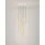 Pendul LED Nova Luce Noemi, 65W, 3000K, 4320 lumeni, D620 mm, Hmax 2390 mm, alb, alama auriu, negru, dimabil Triac