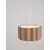 Pendul Nova Luce Alve, 1xE27 max. 12W, L455 mm, Hmax 2000 mm, alb, cafeniu, IP20