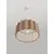 Pendul Nova Luce Alve, 1xE27 max. 12W, L455 mm, Hmax 2000 mm, alb, cafeniu, IP20