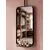 Oglinda ACB Shelf, rama neagra, 1000x500 mm, H1500 mm