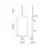 Oglinda ACB Shelf, rama neagra, 1000x500 mm, H1500 mm