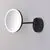 Oglinda LED ACB Boan, 7W, switch 3000K-4000K, x5 magnifier, 735 lumeni, negru, IP44