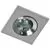 Spot fix incastrat AZzardo Pablo, 1xGU10, aluminiu, patrat, IP54