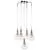 Pendul AZzardo Elektra, 5xG9, crom-transparent