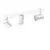 Plafoniera tip spot mobil aplicat AZzardo Exo, 3xGU10, alb, rotund, IP20