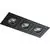 Spot mobil incastrat AZzardo Paco 3, 3xGU10, negru, dreptunghi, IP20
