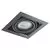 Spot mobil incastrat AZzardo Nova, 1xGU10 tip ES111, negru, patrat, IP20