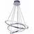 Pendul LED AZzardo Wheel, 80W, crom, dimabil