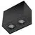 Spot mobil aplicat AZzardo Eloy 2, 2xGU10, negru, dreptunghi, IP20