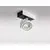 Spot mobil aplicat AZzardo Max 1 230V, 1xGU10, alb-negru, rotund, IP20