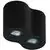 Spot mobil aplicat AZzardo Bross 2, 2xGU10, negru, elipsa, IP20