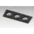 Spot mobil incastrat AZzardo Caro, 3xGU10, negru, dreptunghi, IP20