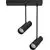 Plafoniera tip spot mobil aplicat AZzardo Lens 2 Square, 2xGU10, negru, IP20