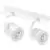 Plafoniera tip spot mobil aplicat AZzardo Bross Arm, 2xGU10, alb, rotund, IP20