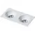 Spot fix incastrat AZzardo Hugo 2, 2xGU10, alb, dreptunghi, IP20