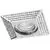 Spot fix incastrat AZzardo Piramide L, 1xGU10, crom, patrat, IP20