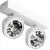 Plafoniera tip spot AZzardo Jerry 2 12V, 2xG53 tip QR111, alb, rotund, IP20
