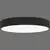 Plafoniera LED ACB Isia, 88W, negru-opal, dimabil, telecomanda, bluetooth