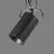 Spot mobil incastrat ACB Zoom, 1xGU10, negru, rotund, IP20