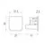 Element de alimentare capat ACB pentru proiector LED, alb