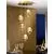 Pendul LED Schuller Rocio, 25W, auriu-sampanie, dimabil