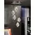 Pendul LED Schuller Rocio, 25W, crom-transparent, dimabil