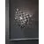 Aplica cristal Schuller Saten, 1xG9, crom-fumuriu-transparent