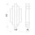 Aplica LED ACB Robin, 21W, negru