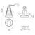 Spot fix incastrat ACB Einar, 1xGU10, alb-auriu, rotund, IP20