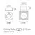 Spot LED pentru trepte/pardoseli incastrat ACB Regal, 3W, alb, rotund, IP54