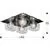 Plafoniera Schuller Eclipse, 4xG9, crom-transparent