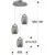 Pendul LED Schuller Nebula, 15W, crom-fumuriu