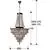 Candelabru cristal Schuller Palace, 22xG9, crom