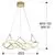 Pendul LED Schuller Molly, 30W, auriu