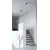 Spot mobil aplicat AZzardo Flavio, 2xGU10, alb-negru, patrat, IP20