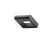 Stalp mic LED AZzardo Frame, 8W, 3000K, gri inchis, IP54