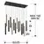 Pendul LED Schuller Varas, 70W, negru-auriu, dimabil