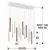 Pendul LED Schuller Varas, 70W, alb-auriu, dimabil, telecomanda