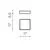 Plafoniera LED AZzardo Monza II Square, 18W, 4000K, alb