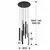 Pendul LED Schuller Varas, 45W, alb-crom, dimabil