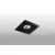 Spot mobil incastrat AZzardo Nova, 1xGU10 tip ES111, negru, patrat, IP20