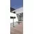 Stalp mediu LED AZzardo Agape 80, 6W, 3000K, gri inchis, IP54