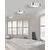 Plafoniera AZzardo Lucie, 3xE27, alb-crom, IP44