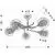 Lustra Candellux Ozzo, 5xE14, crom-transparent