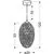 Pendul Candellux Galactic, 1xE27, efect 3D, negru-crom