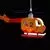 Pendul Kelektron Helicopter 1, 1xE27, portocaliu-rosu