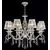 Candelabru cristal Maytoni Grace, 8xE14, auriu-bej