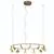 Pendul LED Mantra Shell, 50W, 3000K, D86 cm, auriu