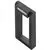 Stalp mic LED AZzardo Frame, 8W, 3000K, gri inchis, IP54